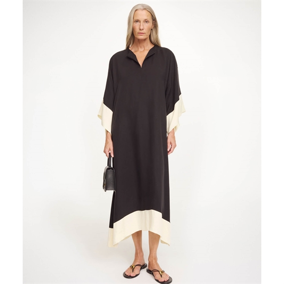 By Malene Birger Cicine Maxi Kjole, Black/White 
